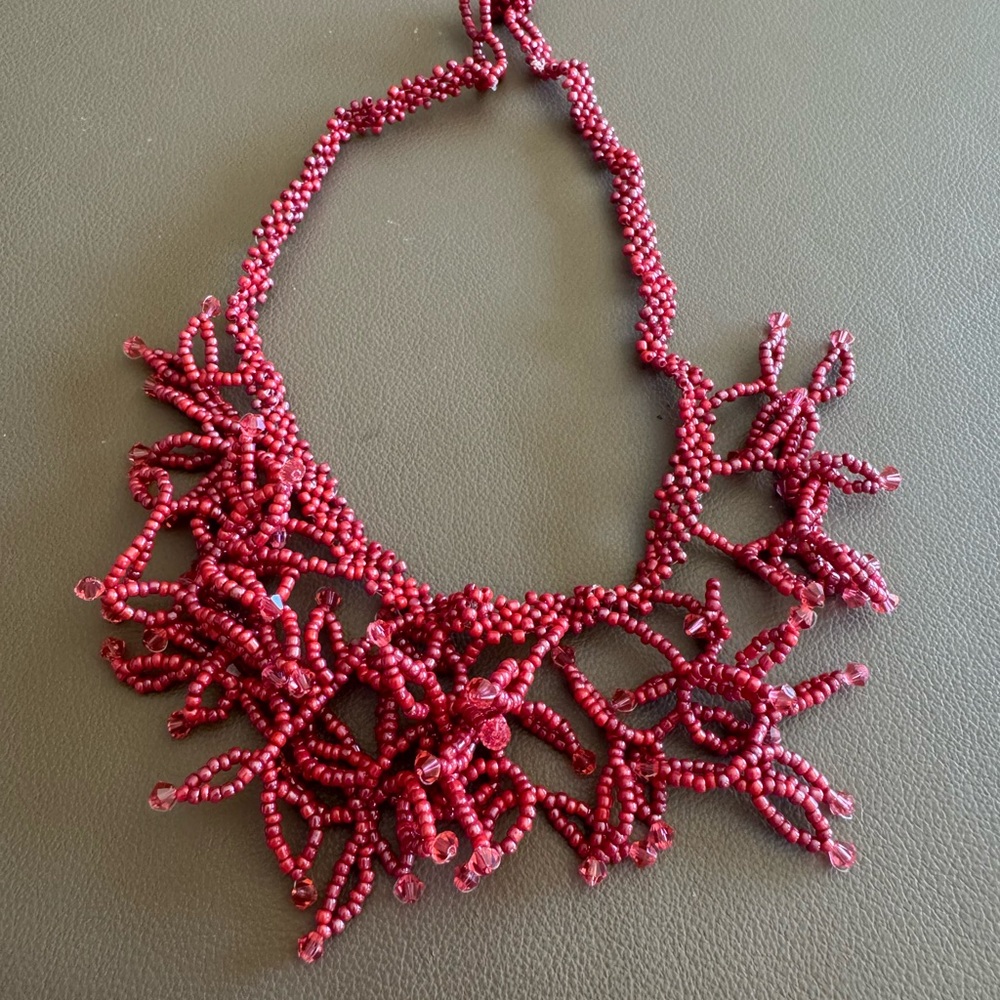 Beautiful  real Coral beaded necklace